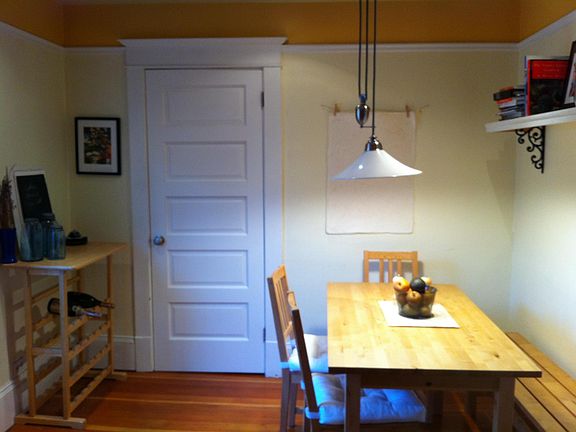 Large kitchen area with pantry