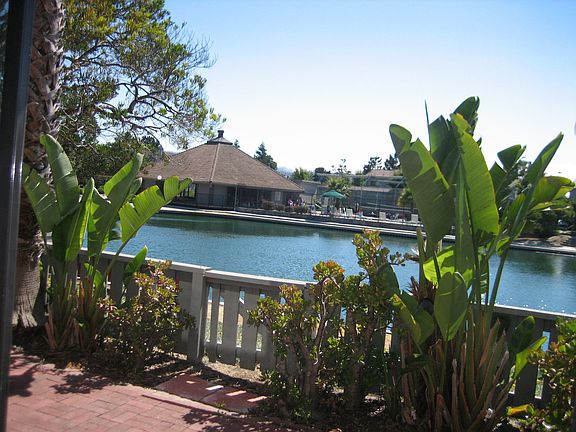 Patio area with lagoon view