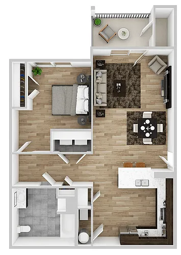 Floor plan 1 Bedroom