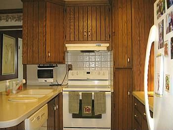 Lots of cabinets for ample storage room