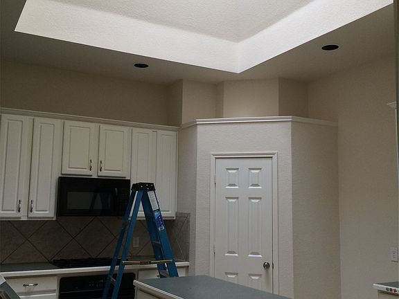 Huge kitchen with skylight