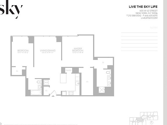 2nd image of 605 W 42nd St Penthouse 4W