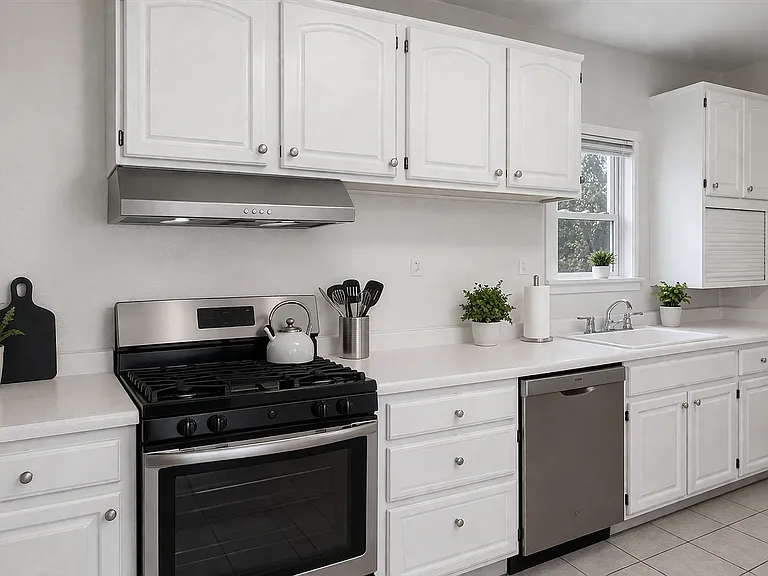House comes with new stove, hood and dishwasher