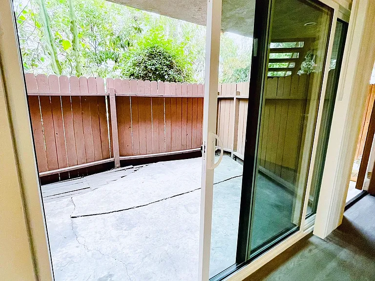 Private large patio
