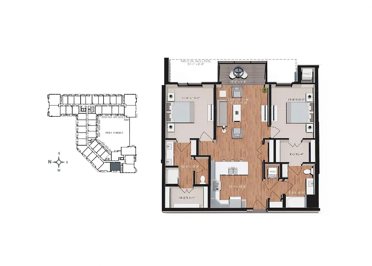Floor plan B3