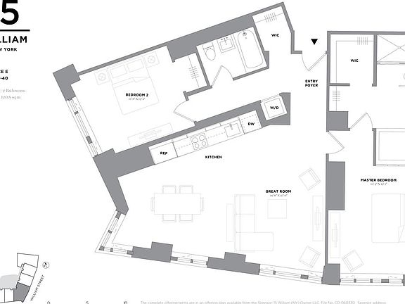 3rd image of 15 William St APT 19E