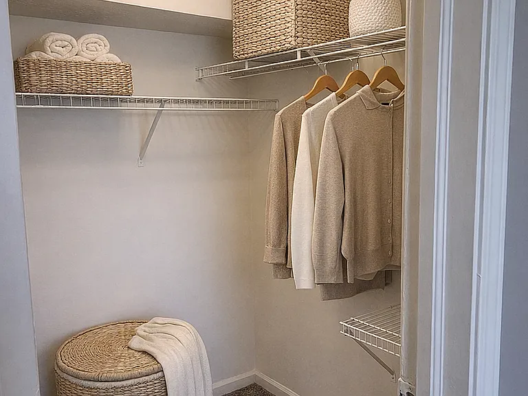 Spacious closets