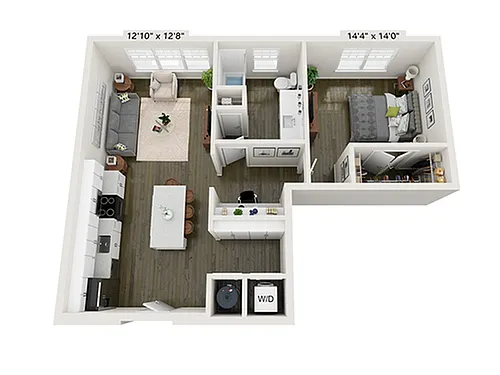 Floor plan 1x1J