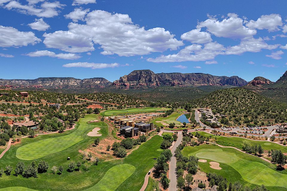 View of Enclave across the golf course