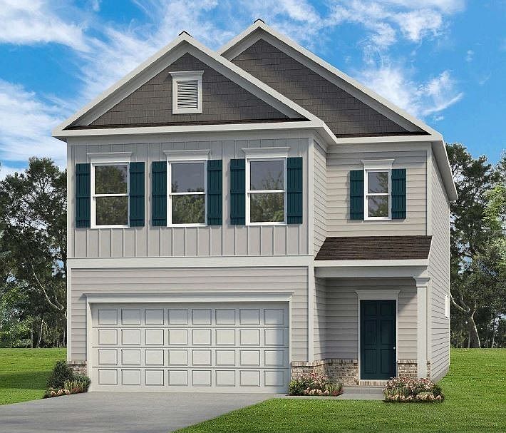 Exterior color package has been selected. Our exterior homes combine fiber cement siding and brick
