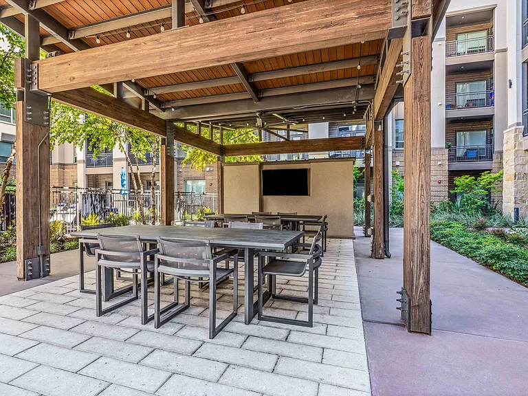 Outdoor Grilling and Lounge with TV