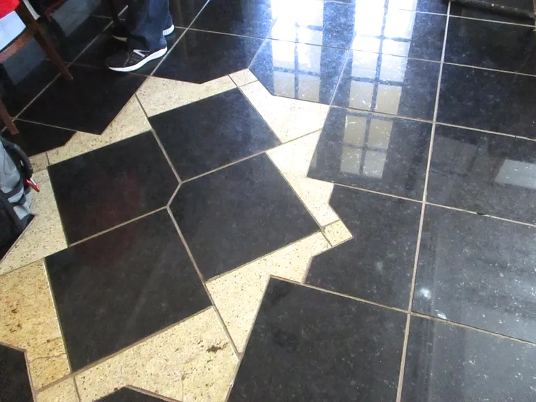 Entry is granite tiles