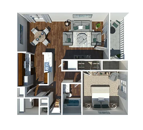 Floor plan 1 Bedroom