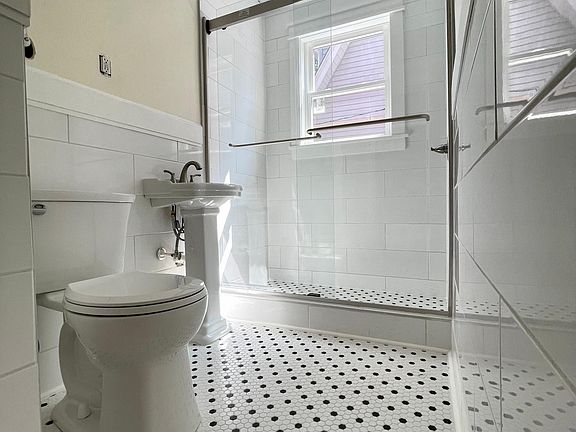 Newly renovated bathroom with walk in shower