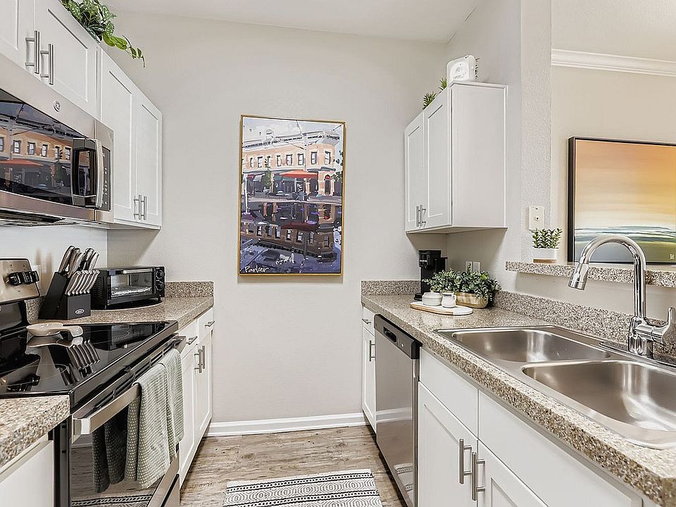 Sleek kitchen with stainless steel appliances