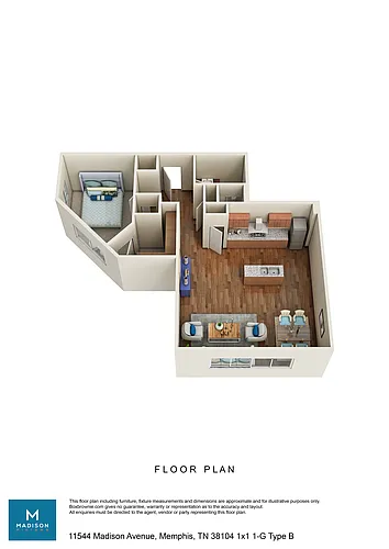 Floor plan 1X1