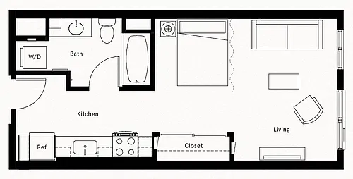 Floor plan Studio-A1