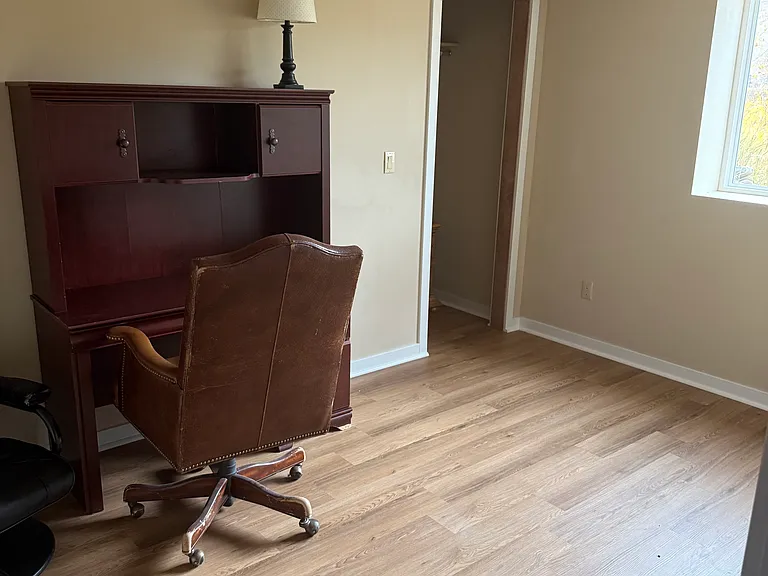 Second smaller bedroom. No bed provided. This room would be a perfect home office