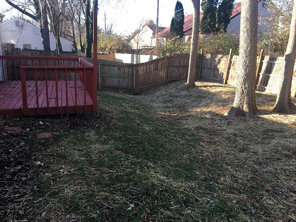 Fenced in Backyard with Deck