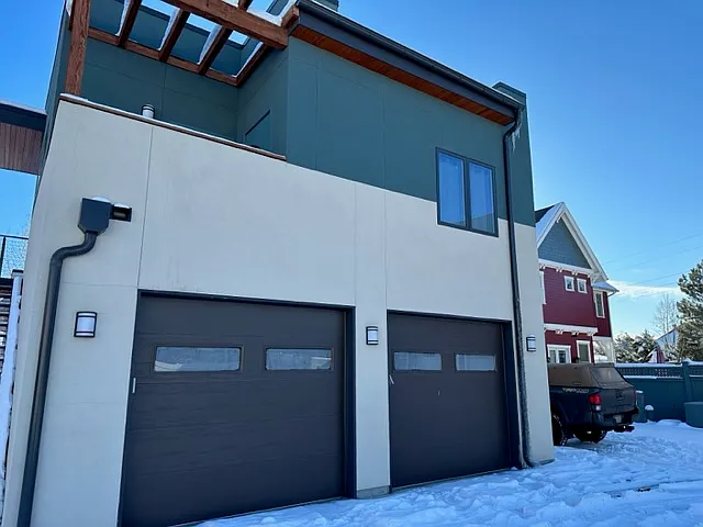 Carriage house above garage