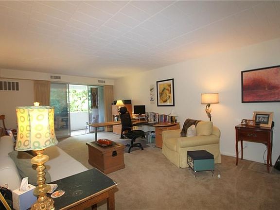 The wall to wall carpeting is neutral and thick!