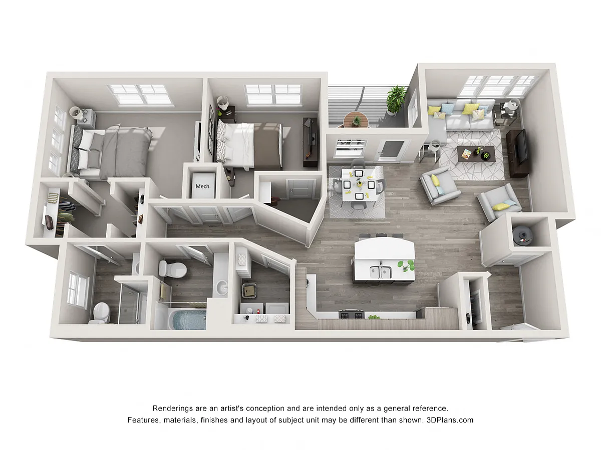 Floor plan 2X2 G