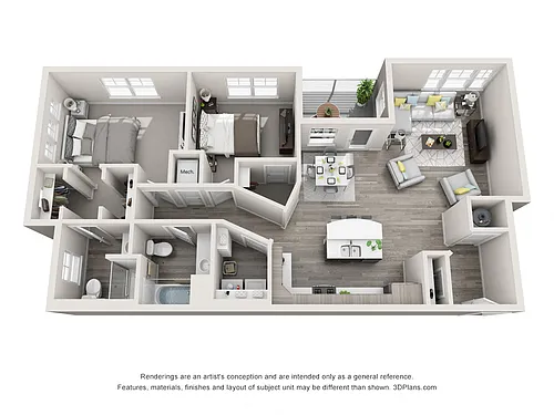 Floor plan 2X2 G