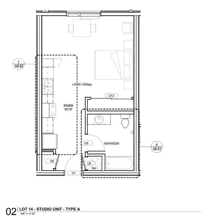 Floor plan Studio