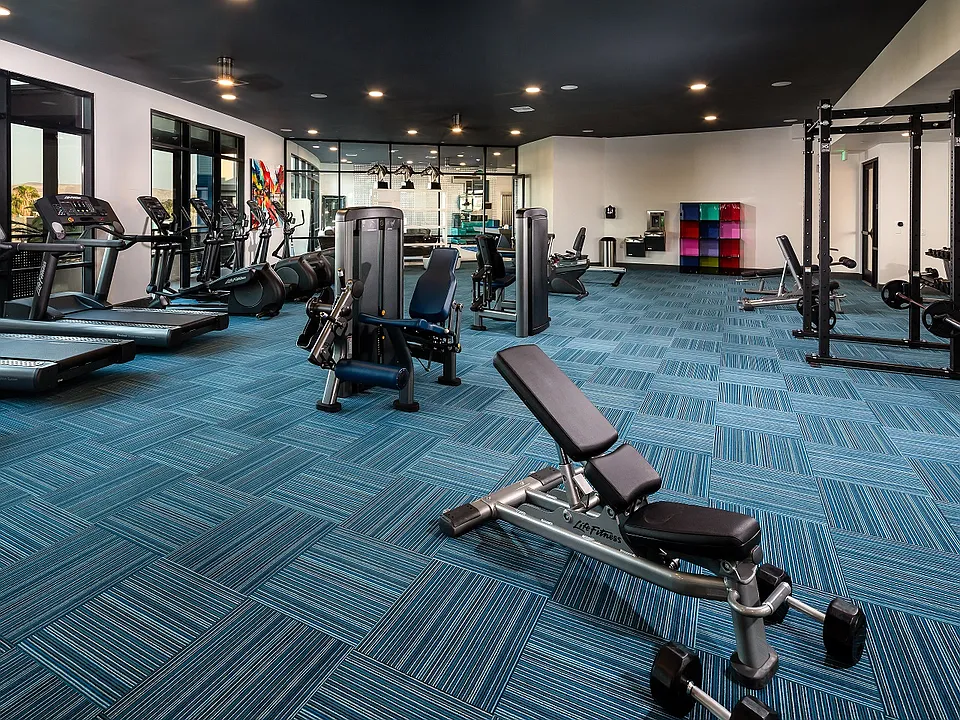 Corona, CA Metro at Main Apartments fitness center