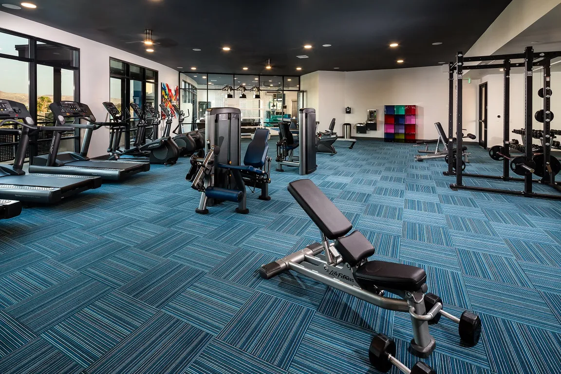 Corona, CA Metro at Main Apartments fitness center