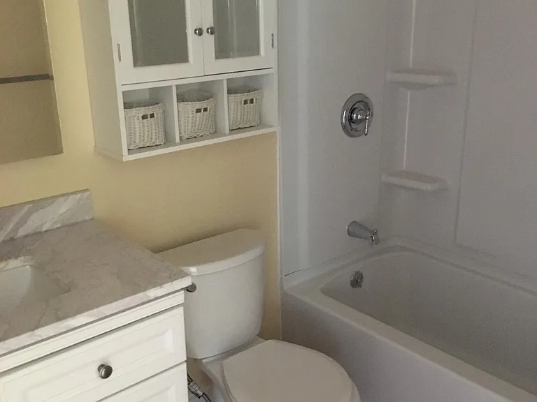 bathroom and full bathtub