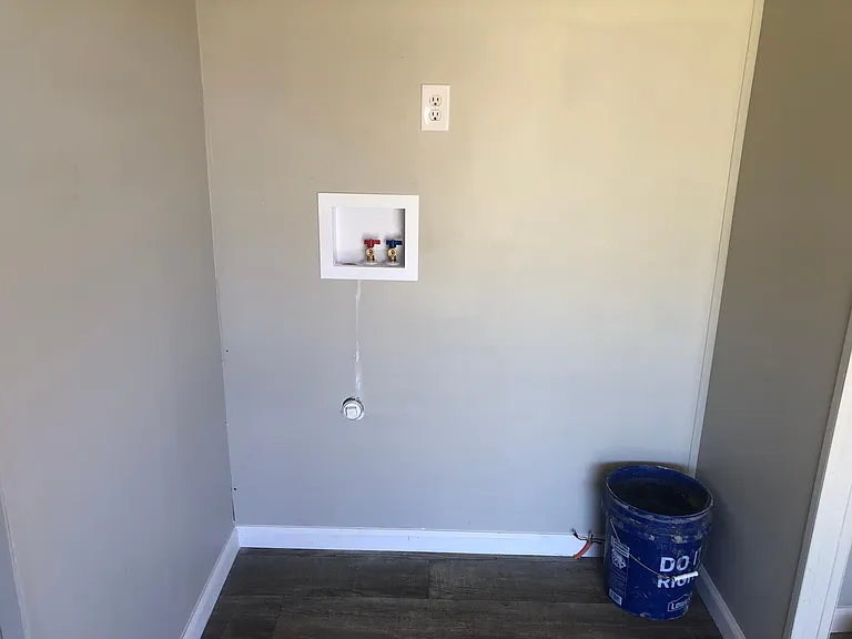New water lines for washer and dryer