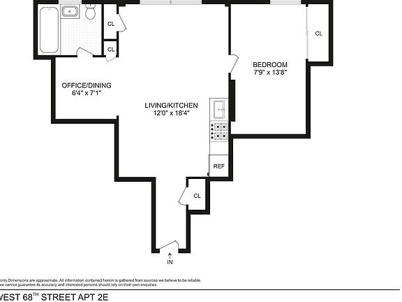 2nd image of 74 W 68th St APT 2E