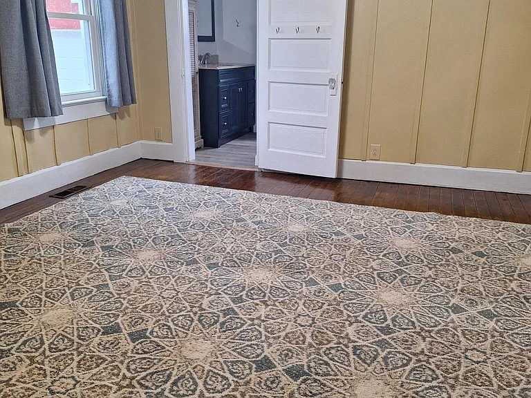 Master bedroom with full bath and closet