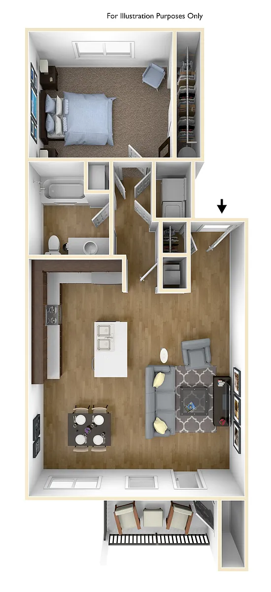 Floor plan 1X1