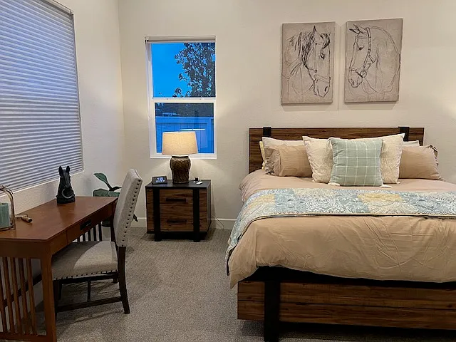 Primary bedroom/desk area