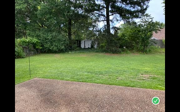 Patio view to back yard