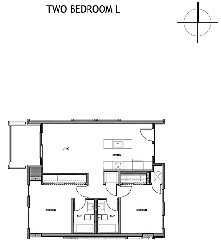 Floor plan 2 Bedroom (Premium)