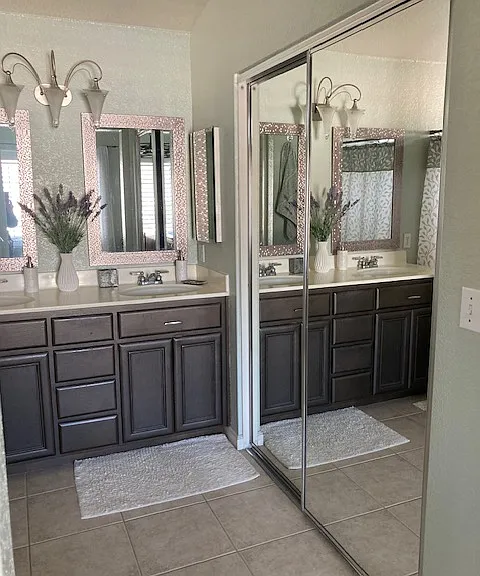 Master Bath with walk-in closet