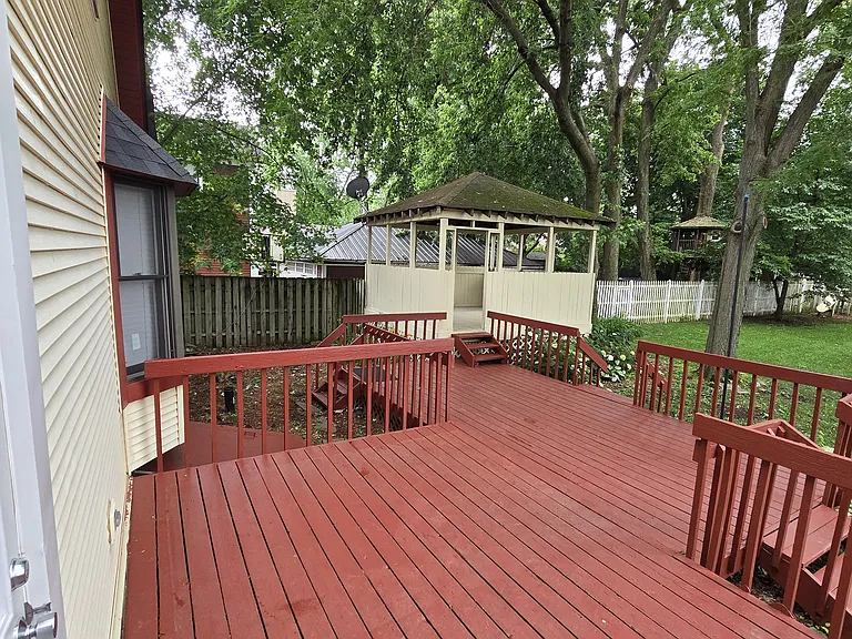 Rear Deck and Partially Enclosed Raised Deck/Play Area