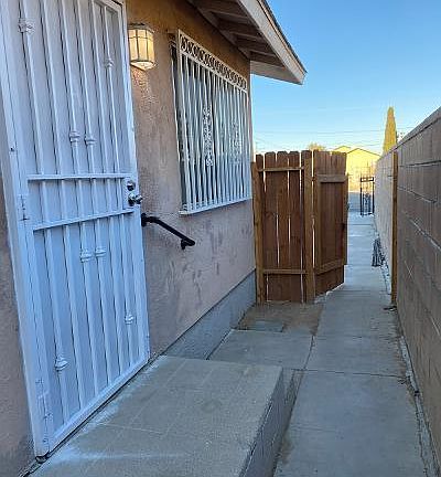 Entrance to unit A