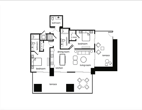 Floor plan B3