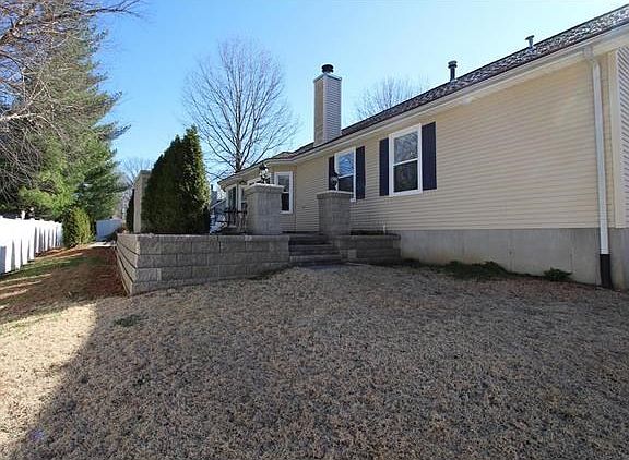 Opposite side of the yard from the pool