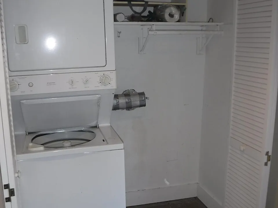 laundry and coat closet