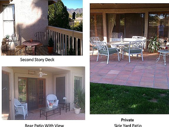 2 Patios, 1 Deck/Views