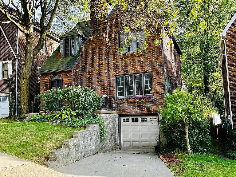 Home with attached garage