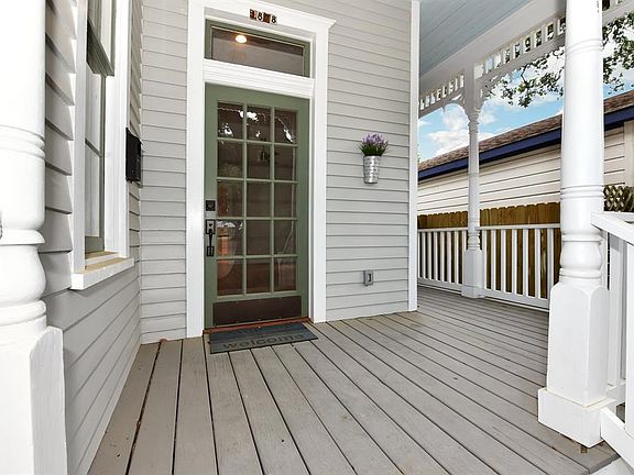 Have a seat and enjoy of the awesome view of Houston downtown skyline shaded by a magnificent oak tree.