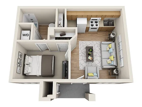 Floor plan One Bedroom