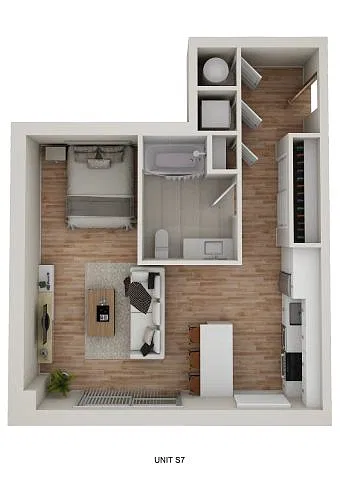 Floor plan S7 - Cascade - Studio