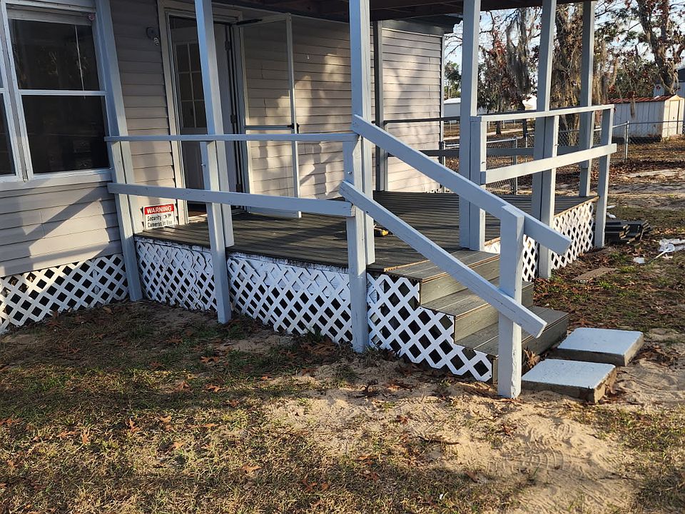 New Trek decking remodeled patio